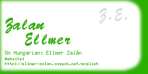 zalan ellmer business card